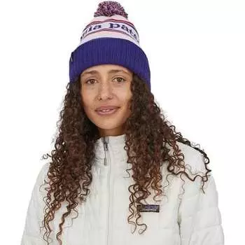 Шапка Паудерного города Patagonia, цвет Park Stripe/Viking Blue