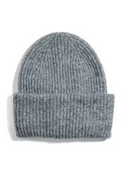 Шапка PIECES Beanie, цвет mottled grey