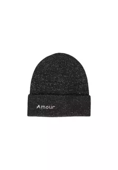 Шапка Pieces с вышивкой, черный