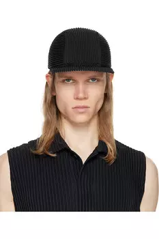 Шапка плиссе Homme Pliss Issey Miyake, черный