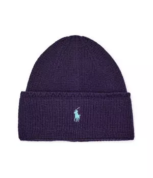 Шапка Polo Ralph Lauren Pony, фиолетовый