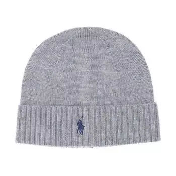 Шапка Polo Ralph Lauren, светло-серый