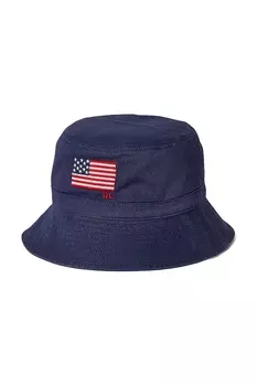 Шапка Polo Ralph Lauren, темно-синий