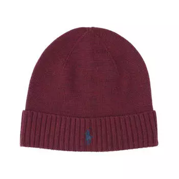 Шапка Polo Ralph Lauren, тёмно-красный
