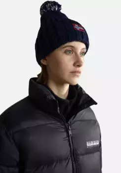 Шапка-помпон Napapijri "SEMUIURY W", цвет морской волны