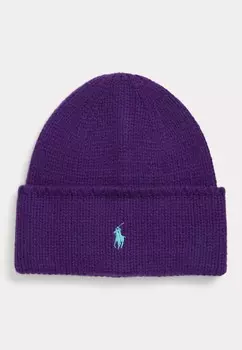 Шапка PONY BEANIE HAT COLD WEATHER Polo Ralph Lauren, фиолетовый
