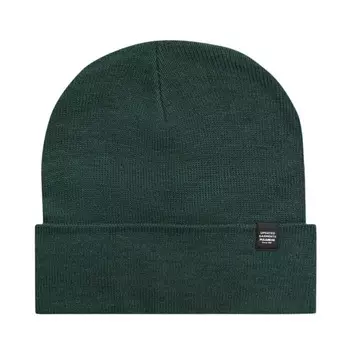 Шапка Pull&amp;Bear Basic Knit, темно-зеленый