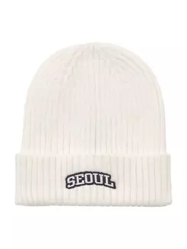 Шапка Pull&Bear Beanie, белый