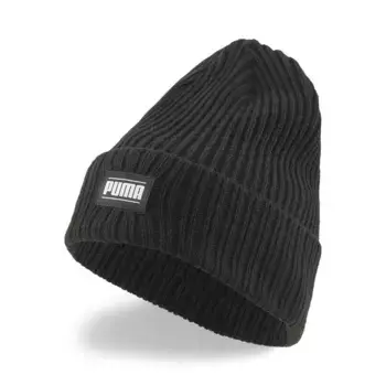 Шапка Puma Ribbed Classic Cuffless, черный