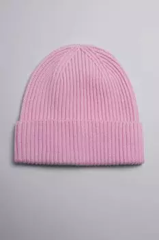 Шапка ребристой вязки из шерсти и другие истории H&M, розовый