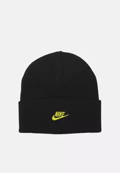 Шапка REVERSIBLE PEAK BENAIE SMILEY UNISEX Nike Sportswear, цвет black/white/vibrant yellow
