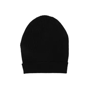 Шапка Rick Owens Ribbed Beanie, черный