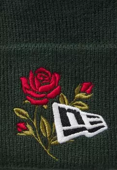 Шапка ROSE ICON BEANIE UNISEX New Era, темно-зеленый