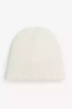 Шапка с эластичной вязкой H&M, бежевый