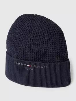 Шапка с этикеткой, модель «ГОРИЗОНТ» Tommy Hilfiger, темно-синий