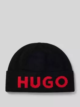 Шапка с этикеткой, модель «Xola» HUGO, черный