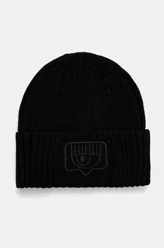 Шапка с добавлением шерсти Chiara Ferragni, черный