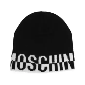 Шапка с добавлением шерсти и кашемира. Moschino, черный