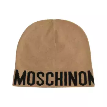 Шапка с добавлением шерсти и кашемира. Moschino, бежевый