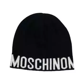 Шапка с добавлением шерсти и кашемира. Moschino, черный