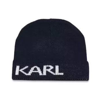 Шапка с добавлением шерсти Karl Lagerfeld, синий