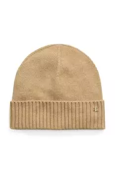 Шапка с добавлением шерсти Lauren Ralph Lauren, бежевый