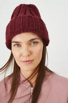 Шапка с добавлением шерсти Medicine, бордовый