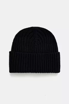 Шапка с добавлением шерсти Sisley, темно-синий