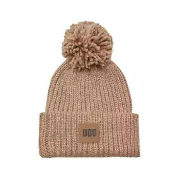 Шапка с добавлением шерсти Ugg, коричневый