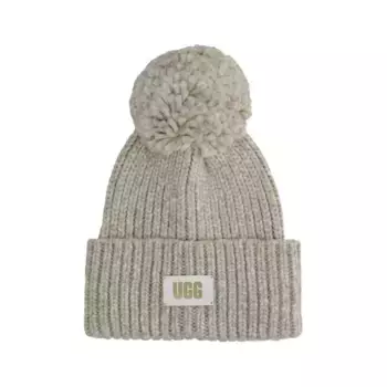 Шапка с добавлением шерсти Ugg, серый
