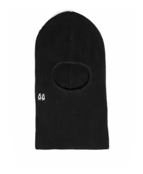 Шапка с хлопково акриловой вышивкой 44 Label Group, черный
