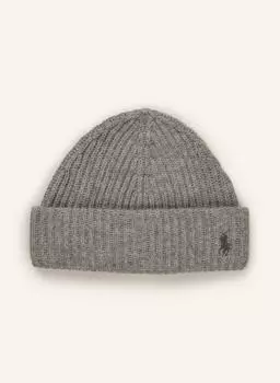 Шапка с кашемиром Polo Ralph Lauren, серый