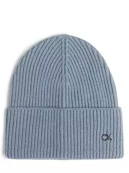 Шапка с кашемировым наполнением Calvin Klein, голубой