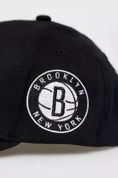 Шапка с козырьком с добавлением хлопка BOSTON CELTICS Mitchell&Ness, серый