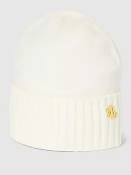 Шапка с лейблом Lauren Ralph Lauren, молочный