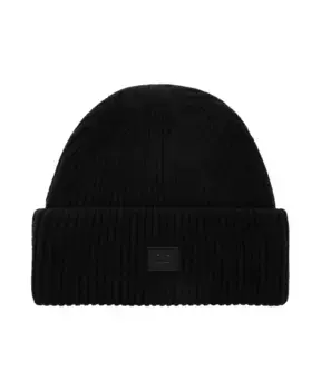 Шапка с логотипом Acne Studios, черный