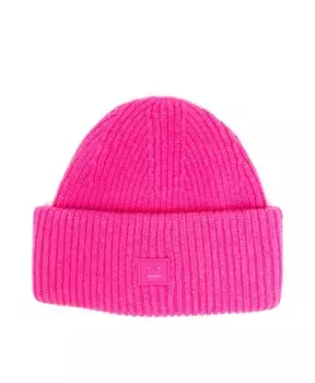 Шапка с логотипом Acne Studios, розовый