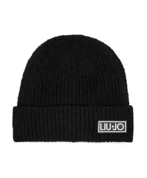 Шапка с логотипом Liu Jo, черный