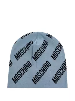 Шапка с логотипом Moschino, синий