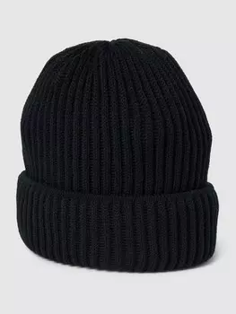 Шапка с манжетой из натуральной смесовой шерсти Roy Robson, черный