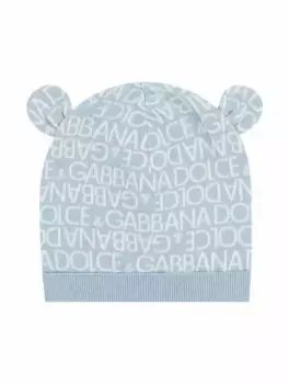 Шапка с монограммой Dolce&Gabbana, синий