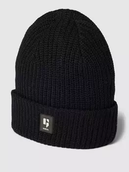 Шапка с нашивкой-лейблом Garcia, черный