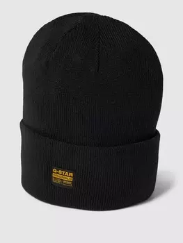 Шапка с нашивкой-лейблом модель "Эффо" G-Star Raw, черный
