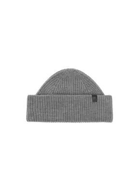 Шапка с нашивкой логотипом Allsaints, серый