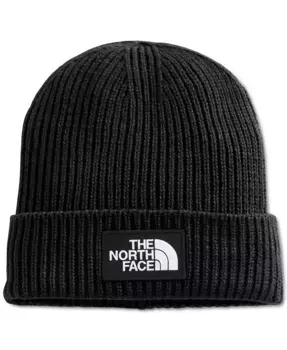 Шапка с отворотом и логотипом TNF Box The North Face, черный