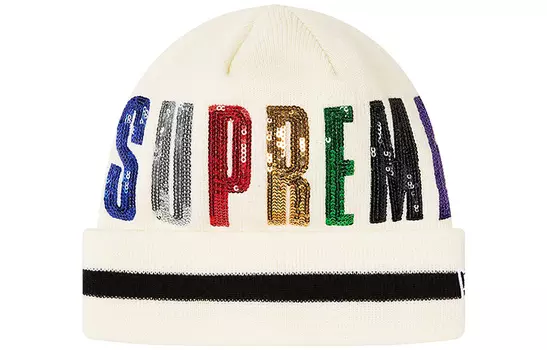 Шапка с пайетками New Era Supreme