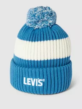 Шапка с полосатым узором модель "GOLD TAB" Levi's, синий