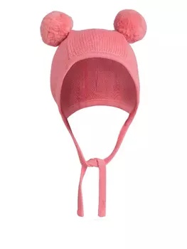 Шапка с помпонами Mini Rodini, розовый