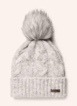 Шапка с помпоном из искусственного меха Norton, серый