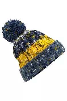Шапка с помпоном «Штопор» Beechfield, мультиколор